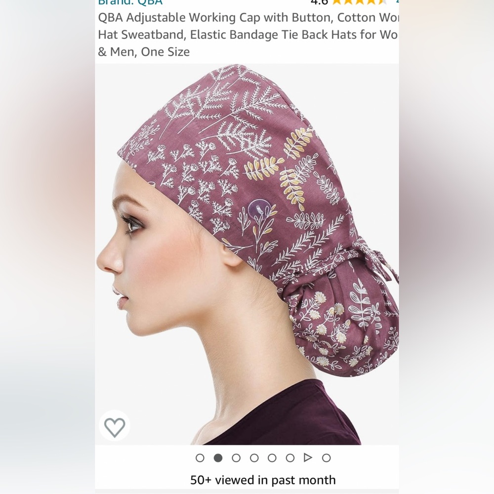 QBA surgical scrub cap